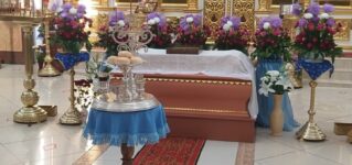 В праздник Успения Пресвятой Богородицы в Вознесенском соборе.