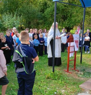 В часовне свт. Николая Чудотворца д.Глебово состоялся молебен перед учением