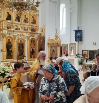 Праздник святых первоверховных апостолов Петра и Павла в Вознесенском соборе г.Ржева