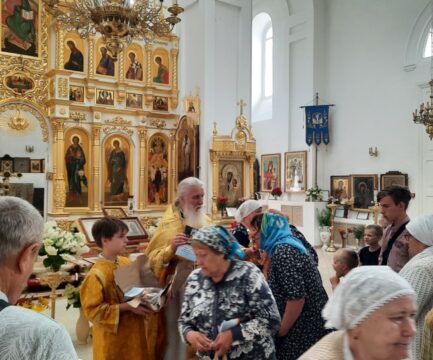 Праздник святых первоверховных апостолов Петра и Павла в Вознесенском соборе г.Ржева