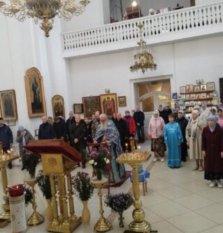 Праздник Покрова Пресвятой Богородицы в Вознесенском соборе г.Ржева