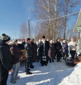 В д. Абрамково Ржевского МО была совершена панихида по строителю церкви Л.Т.Зонтову