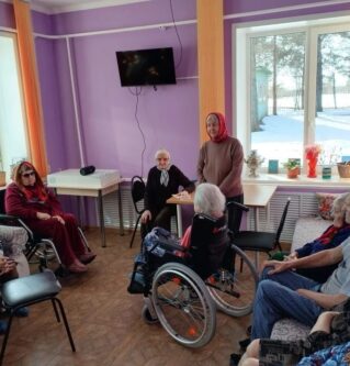 Беседа о посте в доме-интернате для престарелых д. Курьяново Ржевского МО