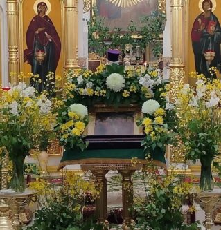 В праздник Пресвятой Троицы.